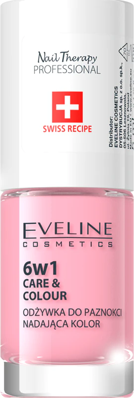 Eveline Cosmetics Nail Therapy Care & Color Conditioner for fingernails 6 in 1 Farbton Rose 5 ml