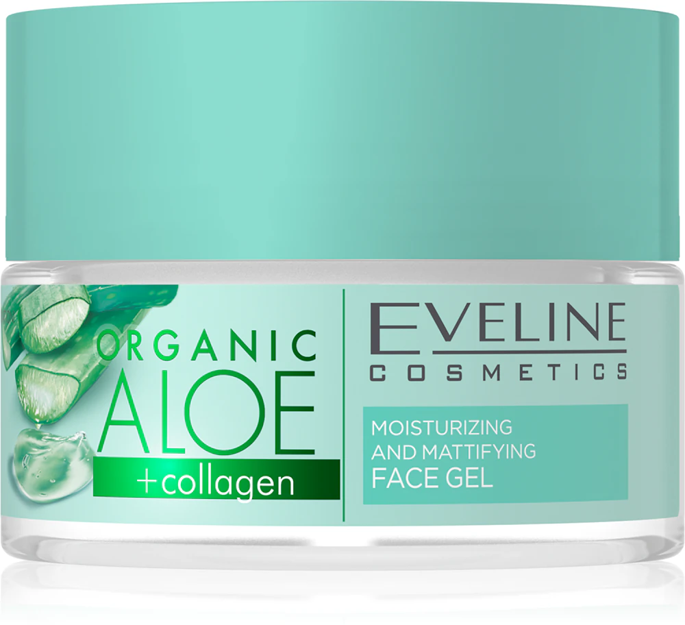 Eveline Cosmetics Organic Aloe+Collagen Mattifying Facial Skin Gel