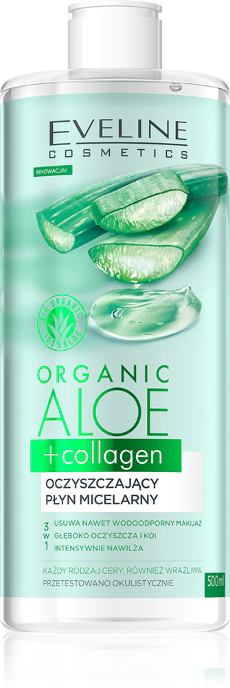 Eveline Cosmetics Organic Aloe+Collagen Cleansing Micellar Water