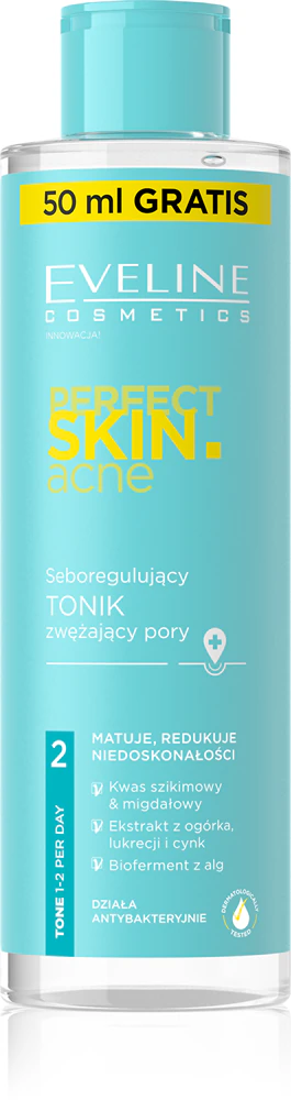 Eveline Cosmetics Perfect Skin .acne cleansing and soothing facial toner