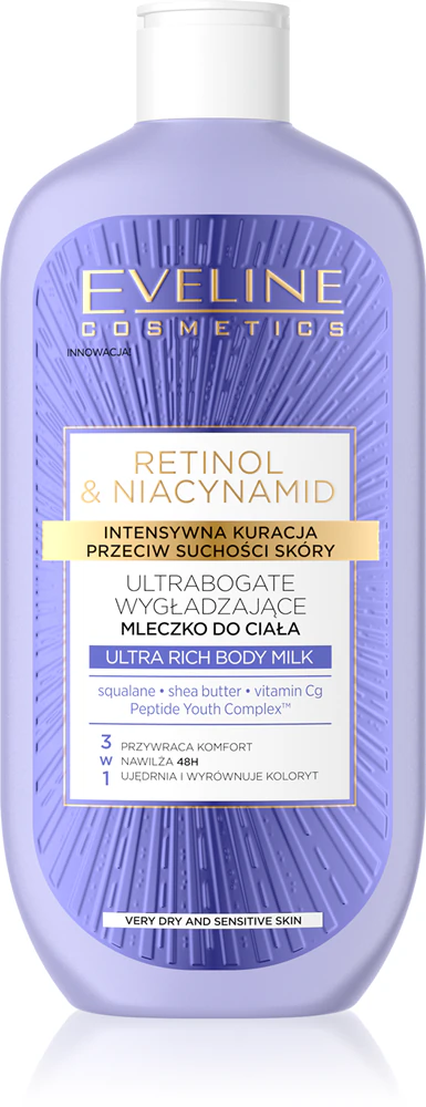 Eveline Cosmetics Retinol & Niacynamide intensive, nourishing body lotion with a smoothing effect