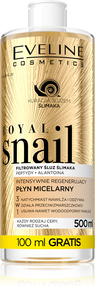 Eveline Cosmetics Royal Snail micellar water with regenerating effects