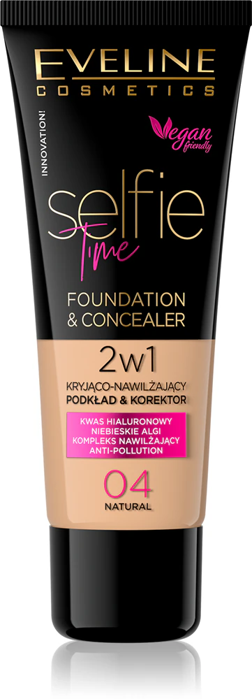 Eveline Cosmetics Selfie Time makeup and corrector 2 in 1 Farbton 04 Natural 30 ml