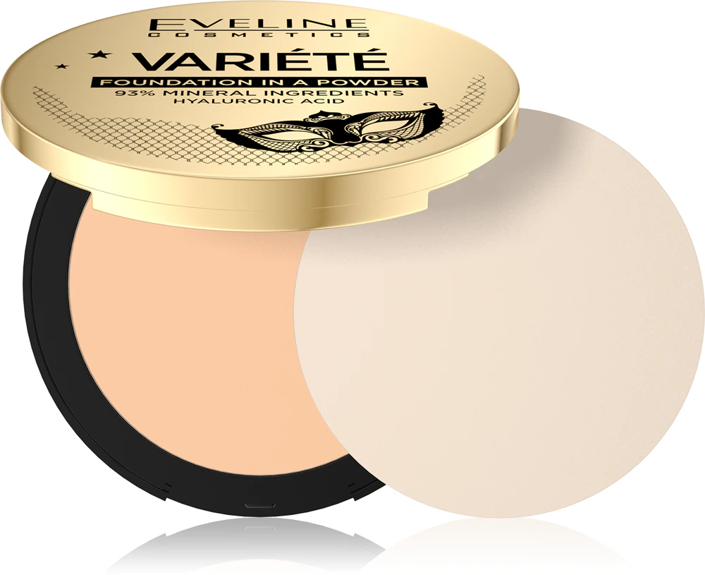 Eveline Cosmetics Variété mineral compact powder with an applicator Farbton 02 Natural 8 g