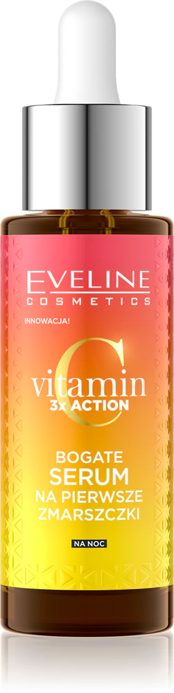 Eveline Cosmetics Vitamin C 3x Action Night Serum for first wrinkles