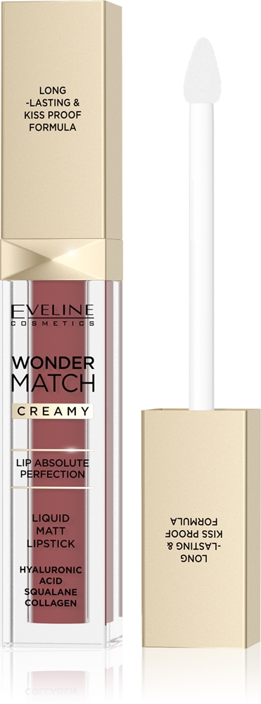 Eveline Cosmetics Wonder Match long-lasting matte liquid lipstick with hyaluronic acid Farbton 07 Toffee 6.8 ml