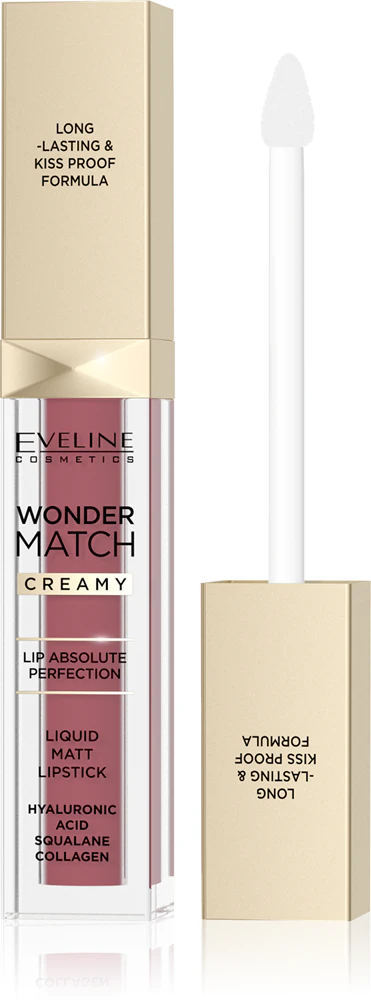 Eveline Cosmetics Wonder Match long-lasting matte liquid lipstick with hyaluronic acid Farbton 08 Cashmere Rose 6.8 ml