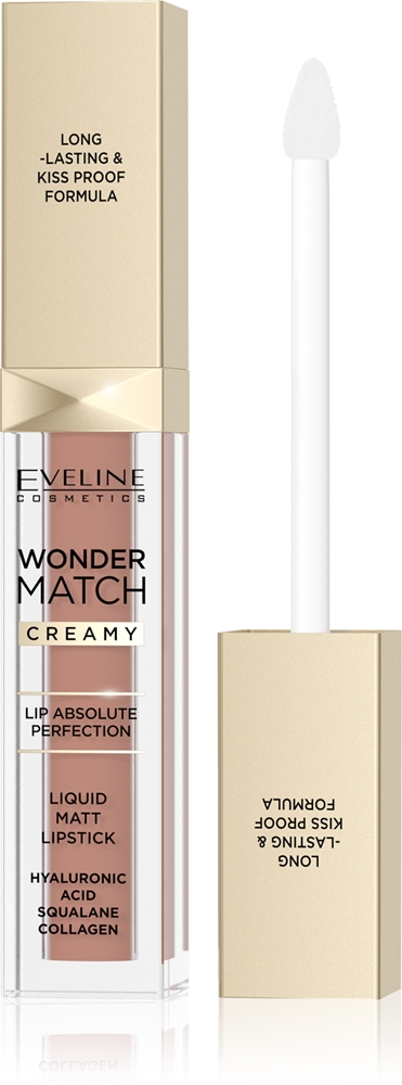 Eveline Cosmetics Wonder Match long-lasting matte liquid lipstick with hyaluronic acid Farbton 11 Milky Nude 6.8 ml