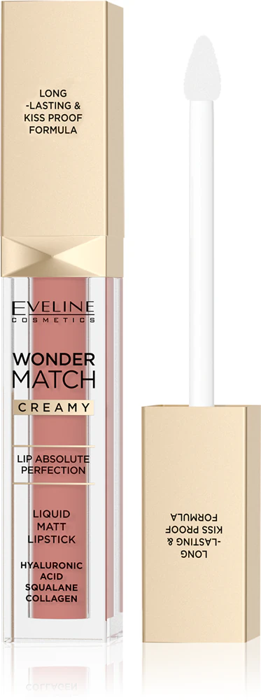Eveline Cosmetics Wonder Match long-lasting matte liquid lipstick with hyaluronic acid Farbton 04 Carmel 6,8 ml