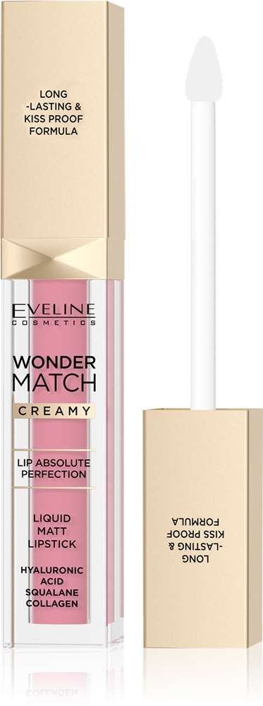 Eveline Cosmetics Wonder Match long-lasting matte liquid lipstick with hyaluronic acid Farbton 01 Angel Rose 6,8 ml