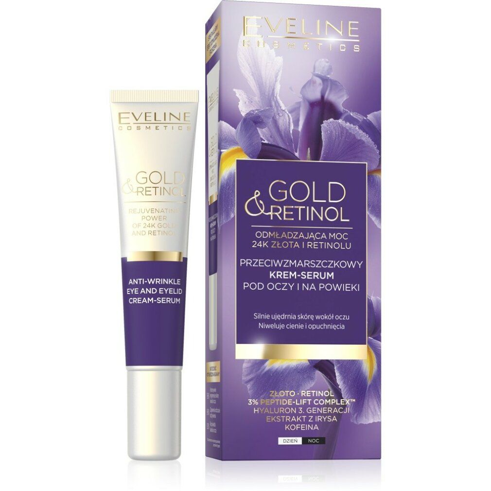 Eveline Gold & Retinol Anti-Wrinkle Day and Night Cream 15 ml