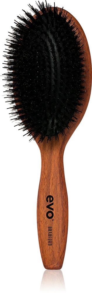 EVO Bradford Pin Bristle Dressing Brush Flat brush with nylon and boar bristles