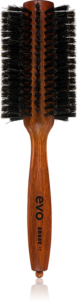 EVO Bruce Natural Bristle Radial Brush Round hairbrush with boar bristles