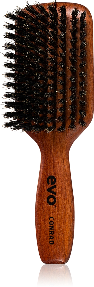 EVO Conrad Natural Bristle Dressing Brush Flat brush with boar bristles