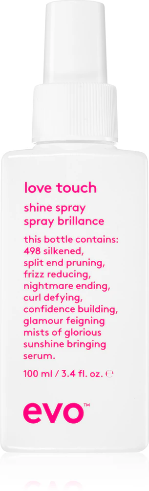 EVO Smooth Love Touch Spray for increased shine for all hair types