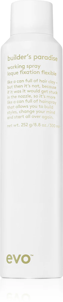 EVO Style Builders Paradise medium hold hair lacquer