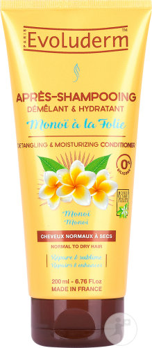 Evoluderm Detangling and Moisturizing Conditioner Monoi À La Folie Tube 200ml