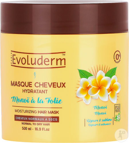 Evoluderm Moisturizing Hair Mask Monoi À La Folie Jar 500ml