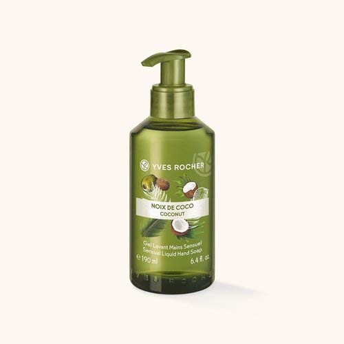 Yves Rocher LES PLAISIRS NATURE Liquid Soap for Hands Coconut Nourishing Hand Soap 1 x Dispenser 190 ml