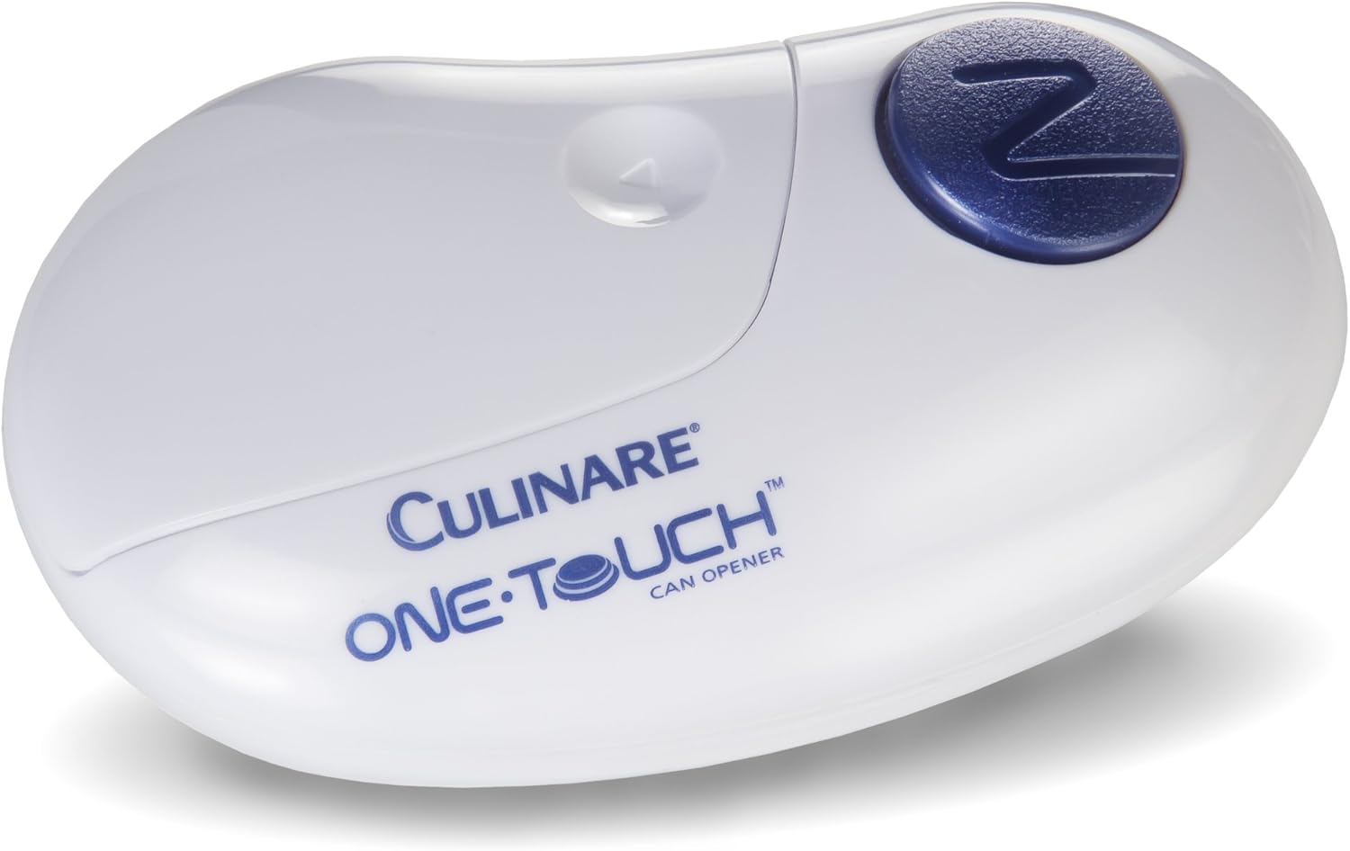 Culinare C50600 One Touch Automatic Can Opener, Electric, White, Plastic/Stainless Steel, Battery Operated, Hands-Free, Magnetic Lid Removal, Batteries Not Included, 2-Year Warranty