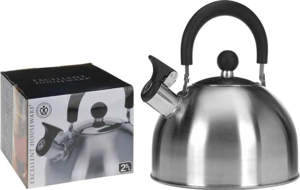 Excellent Houseware Whistling Kettle 2.5 L Stainless Steel