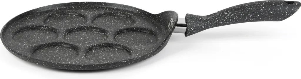 Excélsa Excelsa 7-compartment frying pan Disco Cook aluminum 44.4x26.5x8.5 cm black