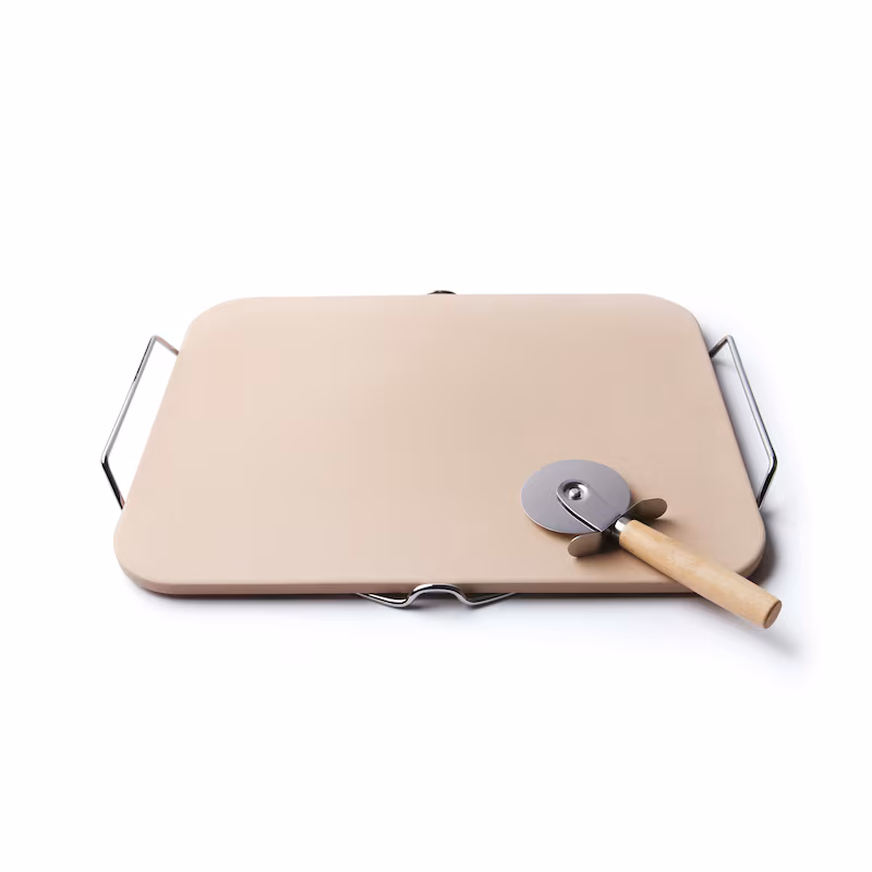 Excelsa Pizza Baking Stone, Non-Solopizza, Ceramic, 41.5 x 3.5 x 31.5 cm, Beige