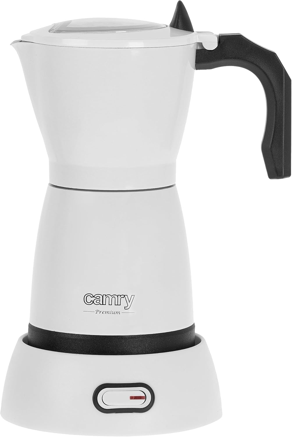 CAMRY - Electric Coffee Machine White 300 ml - Espresso Maker for 6 Espresso Cups - Small Camping Coffee Machine - Travel Coffee Machine - Pressure Coffee Machine - 360° Rotating Stand