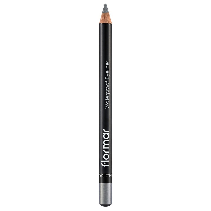 Flormar Waterproof Eyeliner, No. 108 - Shiny Silver