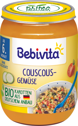 Bebivita Menu Couscous-vegetables from the 6th month, 190 g