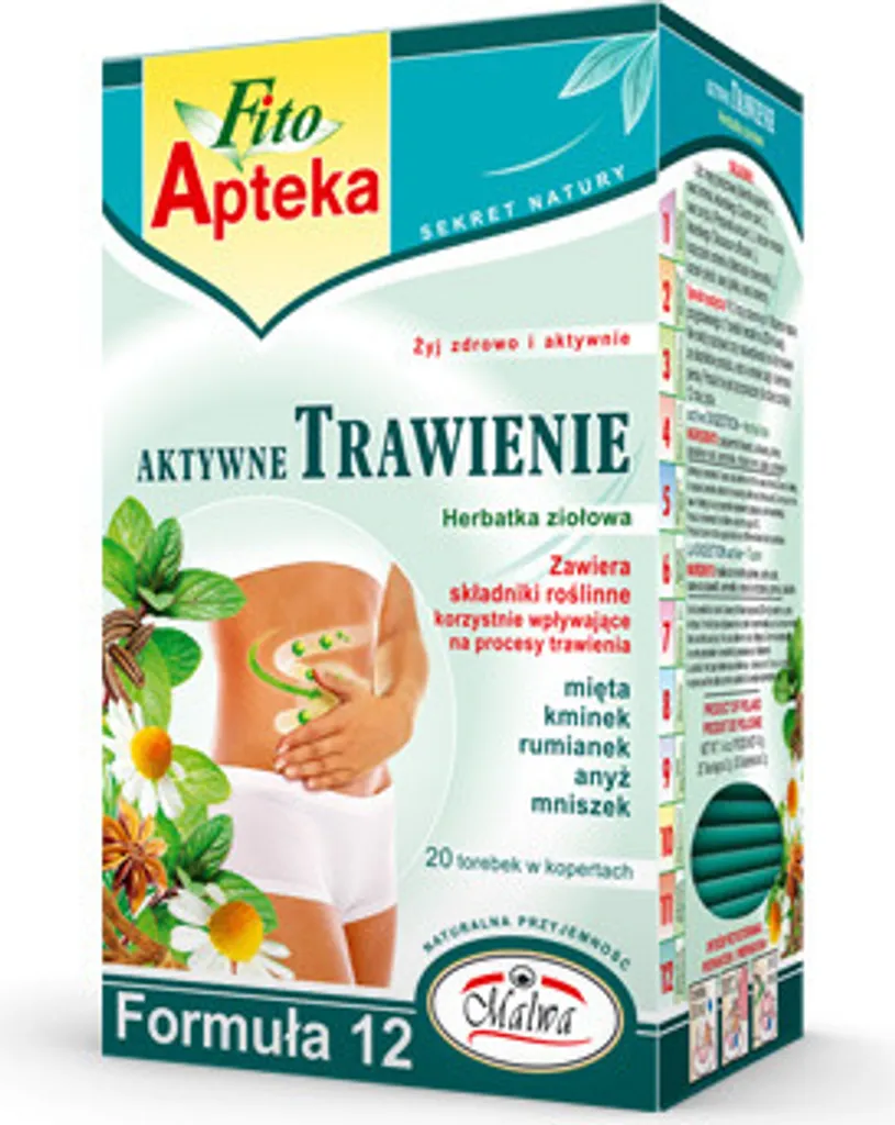 F12 Active Digestive Tea 20*2g MALWA 40g