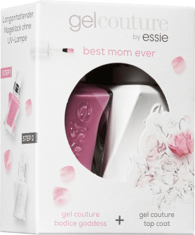 Essie Gift Set Nail Polish Gel Couture Best mom -(bodice Goddess pink 506, 13.5ml + gel couture top coat, 13.5 ml), 1 pc