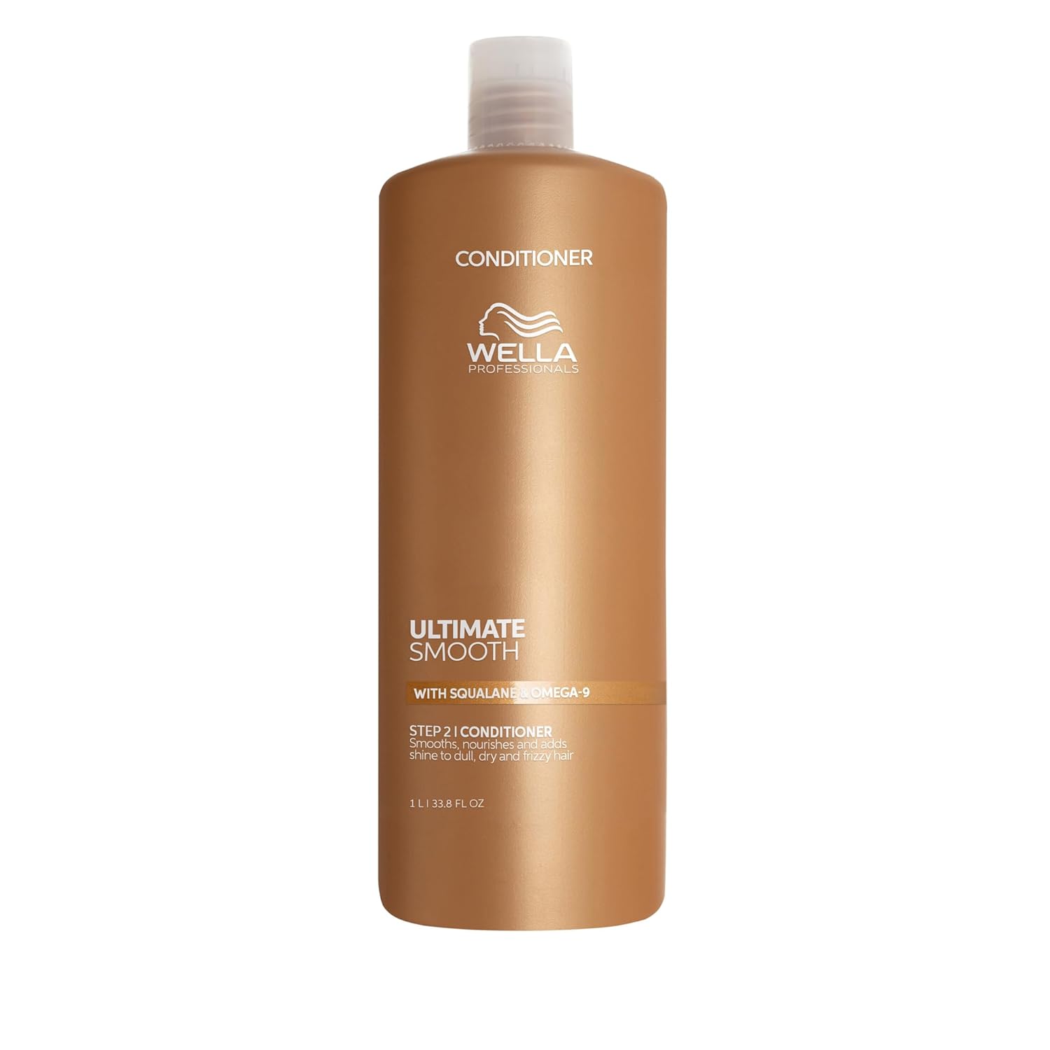 Wella Professionals Ultimate Smooth Conditioner - Nourishing Hair Conditioner with Squalane & Omega 9 - For Dry, Dull & Frizzy Hair (1 L)