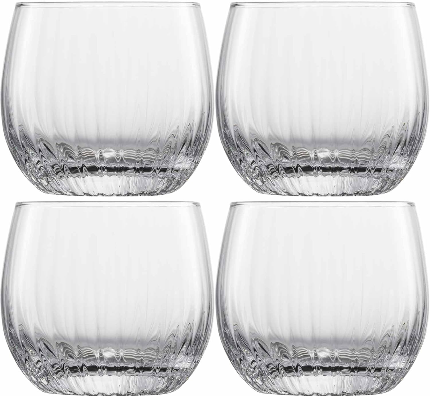Schott Zwiesel Schott Glas Fortune 122325 Whisky Glass Made of High-Quality Glass, Set of 4, Height: 8.5 cm, Diameter: 9.5 cm, Volume: 400 ml