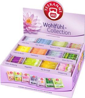 Teekanne Feel -up tea collection box, 11 different types of tea (180 pieces), 356 g