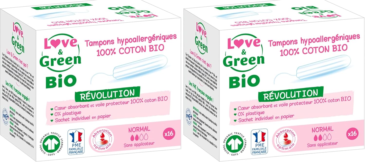 Love & Green Organic Anti-Allergic Digital Stamps, Normal\", Pack of 16 (Pack of 2)