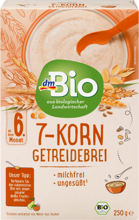 dmBio Cereal porridge Organic 7-grain from the 6th month, 250 g
