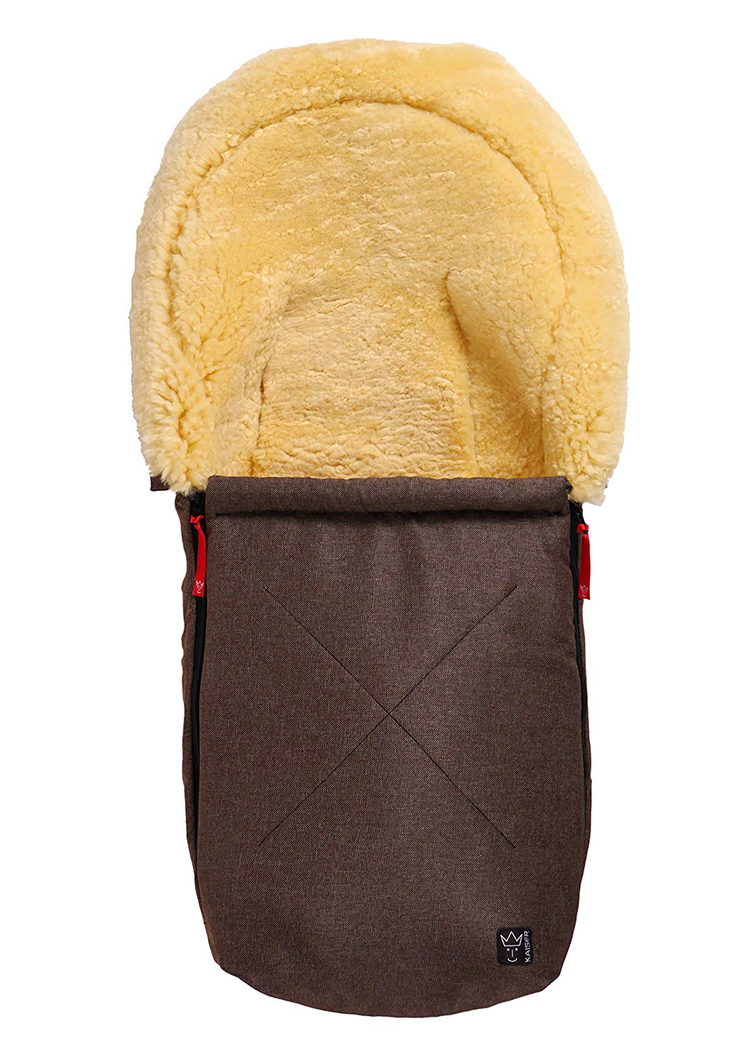 Kaiser Sheepskin Cuddle Bag Emma  Brown Blend