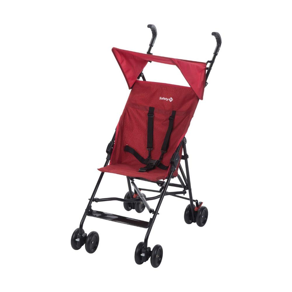 Safety 1st Peps Buggy Manoeuvrable Pushchair with Sun Canopy, Can be Used From 6 Months, up to Max. 15 kg, Compact when Folded, Weighs only 4.5 kg, Black Chic (Black)