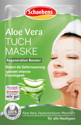 Schaebens Cloth Mask Aloe Vera, 1 Pcs