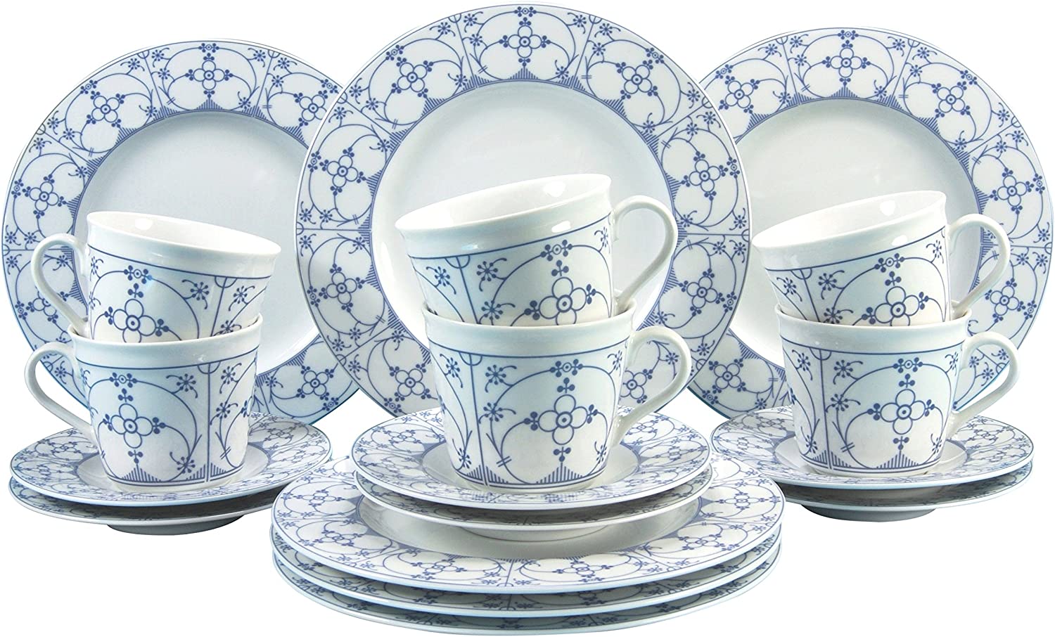 Creatable 18-Piece Dinnerware Set, Blue