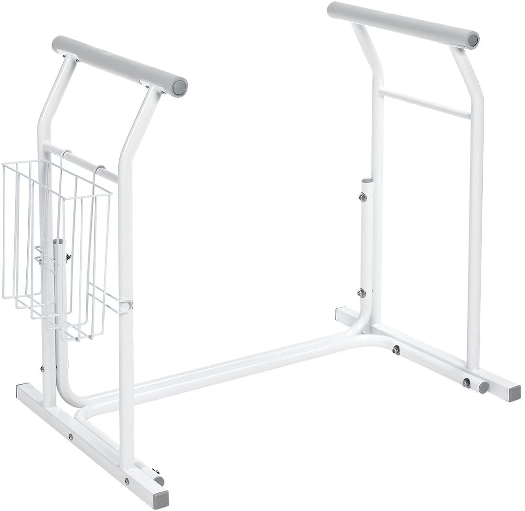 Ridder A0110101 Mobile Toilet Standing Support Frame Including Storage Bask