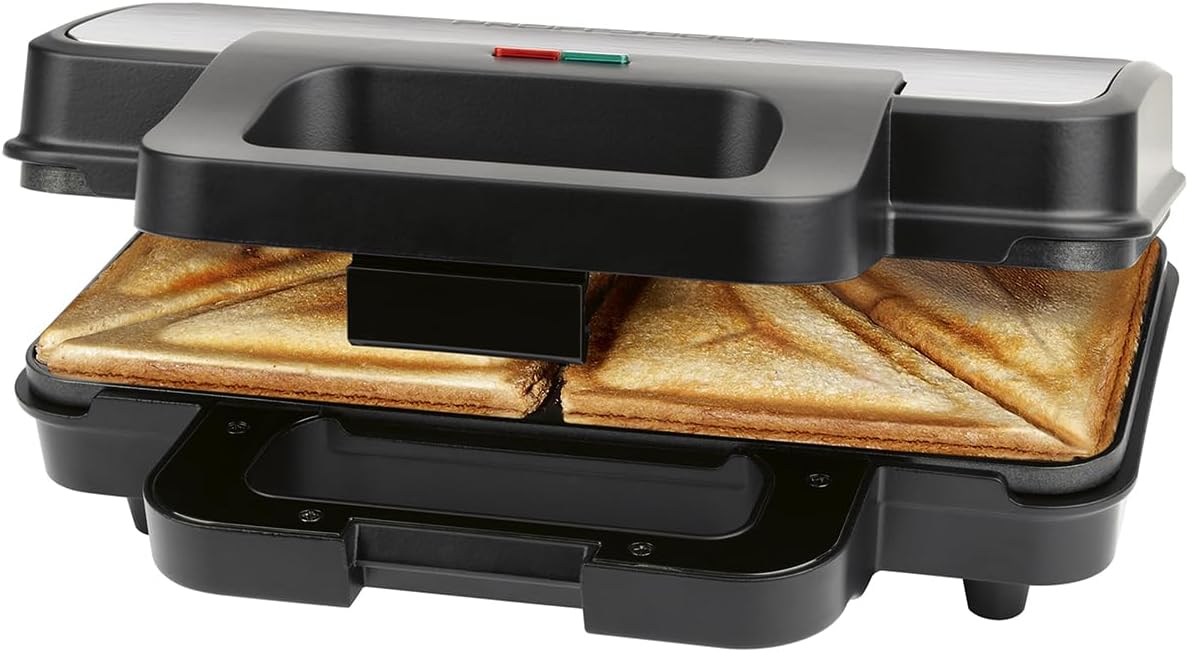 ProfiCook Sandwich Maker, Extra Large Sandwich Panels for XXL Toast Slices, Non-Stick Coating, No Burning, Toaster Sandwich Toaster, Sandwich Maker, 900 W, PC ST 1315