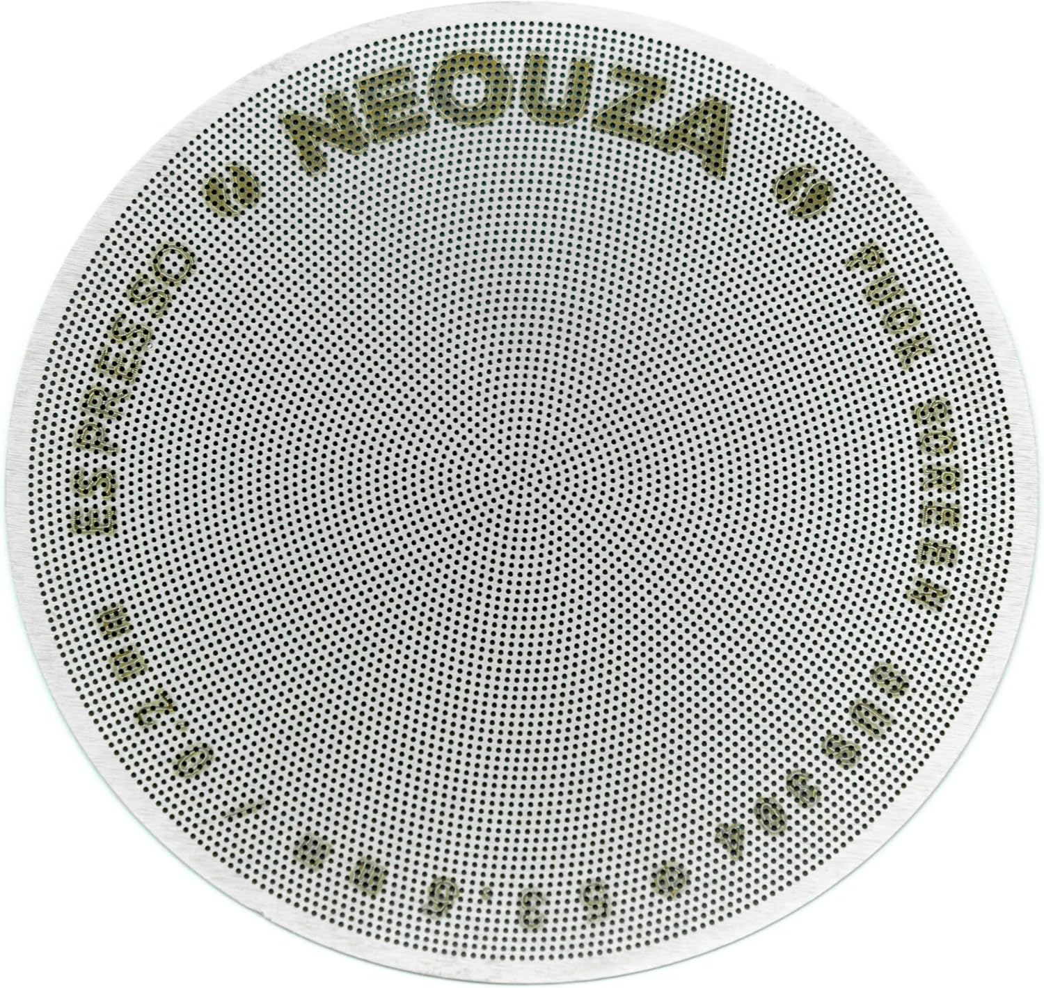 NEOUZA Espresso Puck Strainer 53.5mm 0.2mm Ultra Thin Coffee Filter 304 Stainless Steel Reusable Mesh for 53/54mm Portafilter Basket No Reduction of Coffee Dose