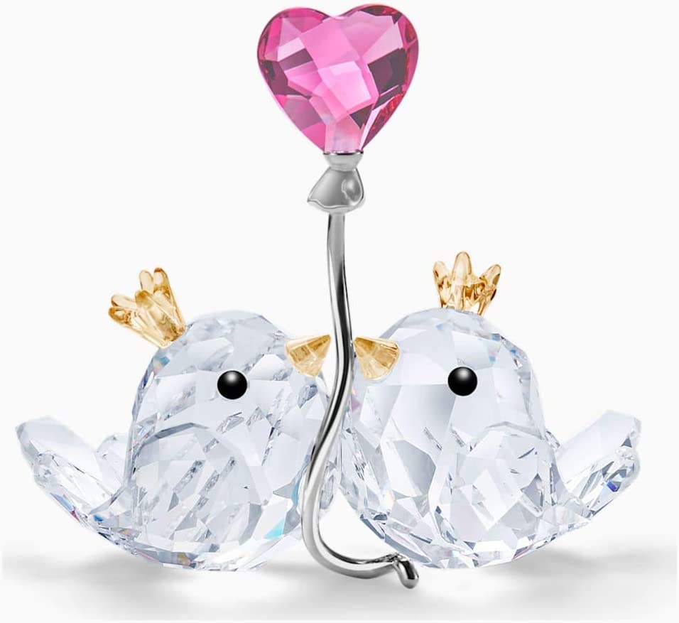 Swarovski Infinite Birds Pink Heart Crystal Multicoloured 7.4 cm