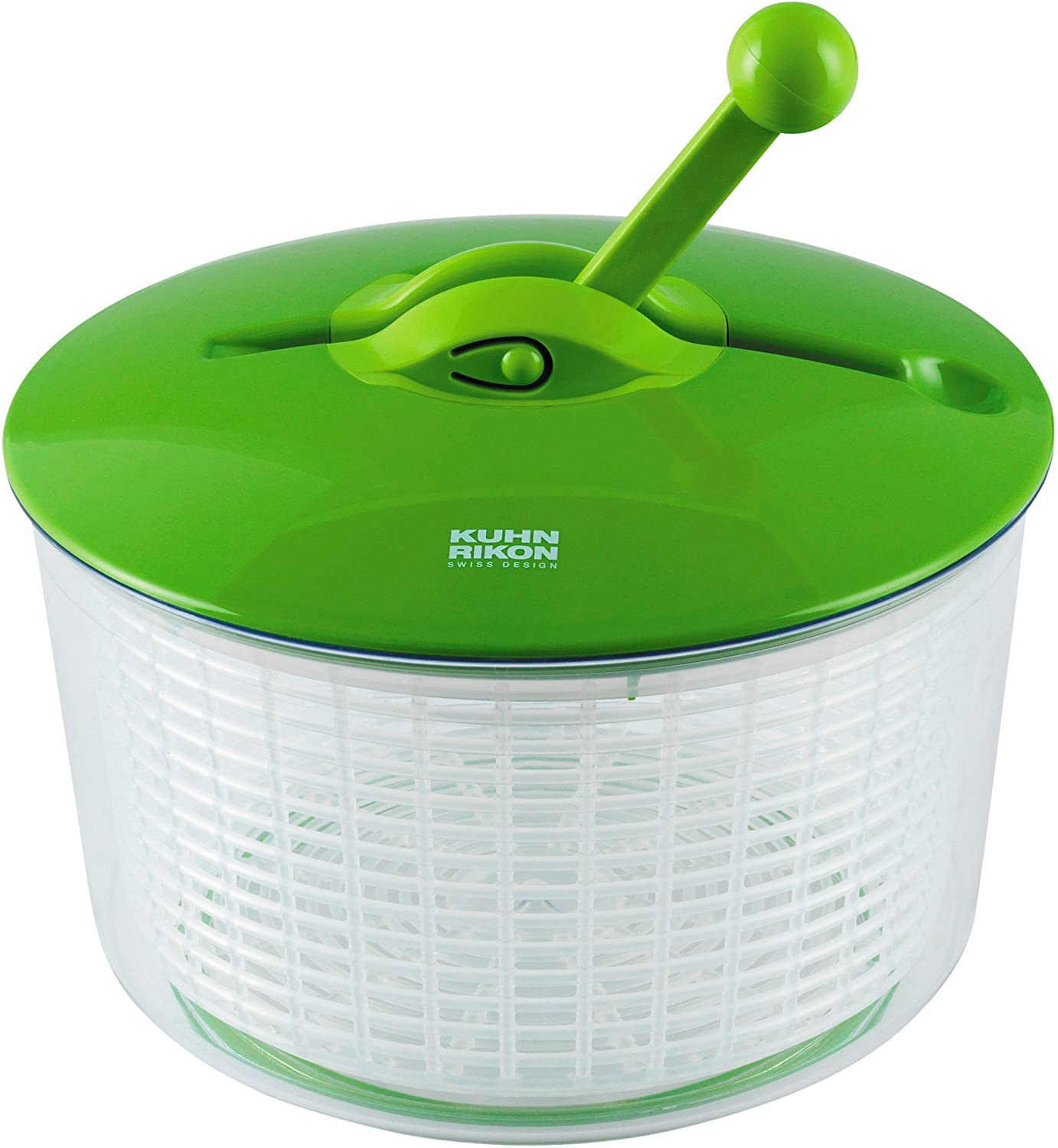 Kuhn Rikon 20016 Ratchet Salad Spinner Green/Light Green