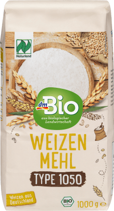 dmBio Flour, wheat flour type 1050, Naturland, 1000 g