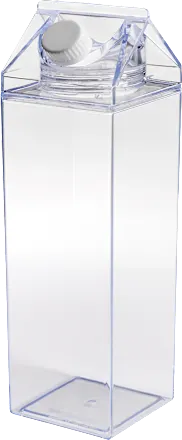 dm home Plastic drinking container, transparent (1000 ml), 1 pc.