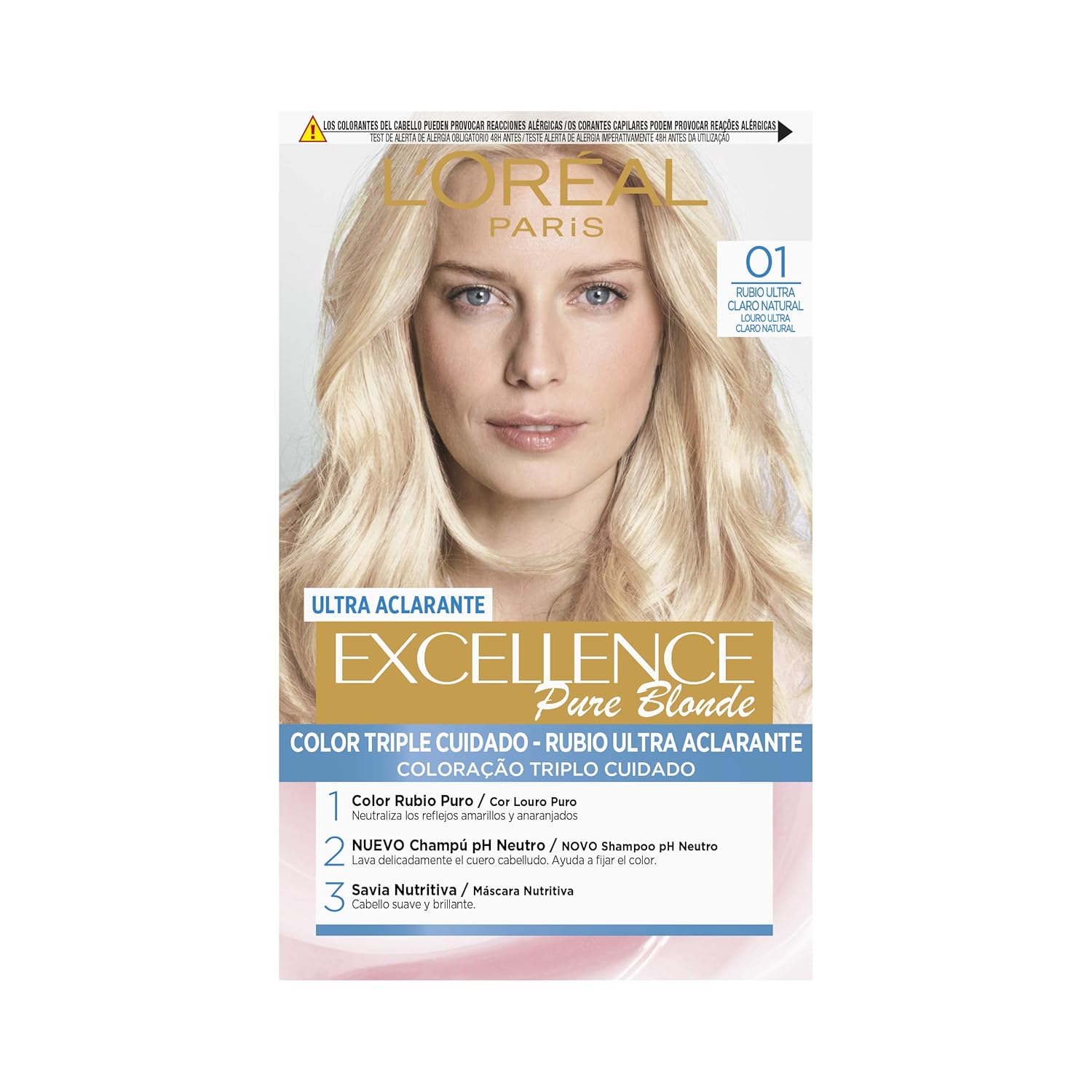 L'Oréal Paris Loreal Excellence Crème 01 Very Light Natural Blonde Please See Description