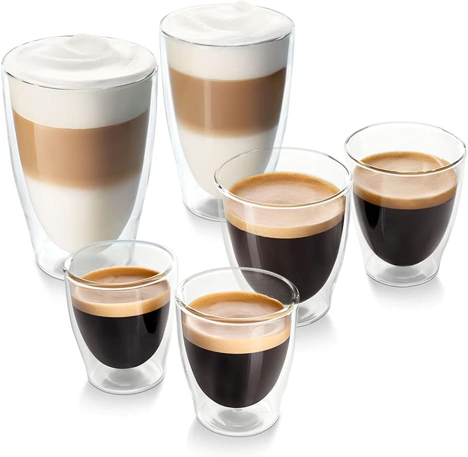 Tchibo Cafissimo Double-Walled Thermal Glass Set of 2